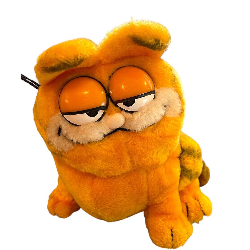 Vintage 1981 Dakin Garfield Fat Cat Sitting Plush Stuffed Animal HTF 10”